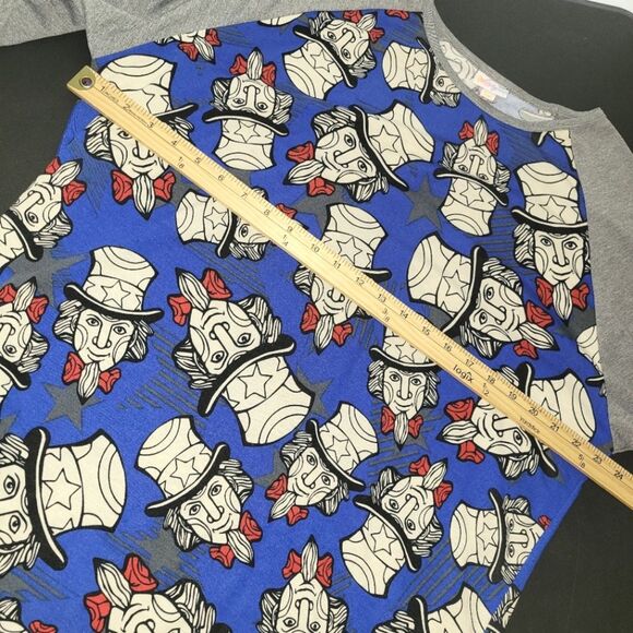 New Uncle Sam Patriotic America USA Top 3XL - Picture 7 of 9